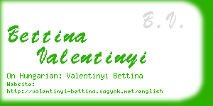 bettina valentinyi business card